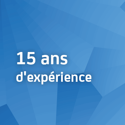 15 ans d'expérience dans la création de sites internet